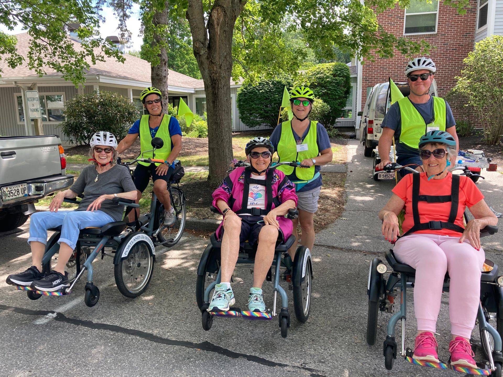 Portland Wheelers in wheel chairs