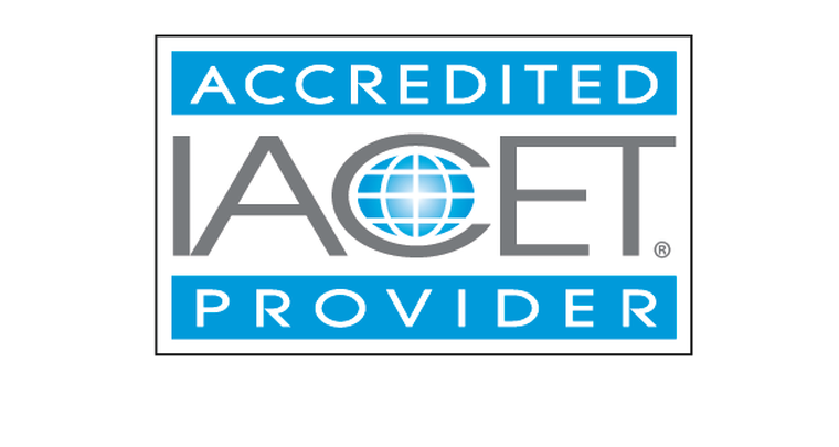 IAQET Accredited Provider logo in blue, gray, and white with globe icon in the “Q” letters.