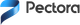 Pectora logo with a blue ribbon-like icon and black wordmark on a white background