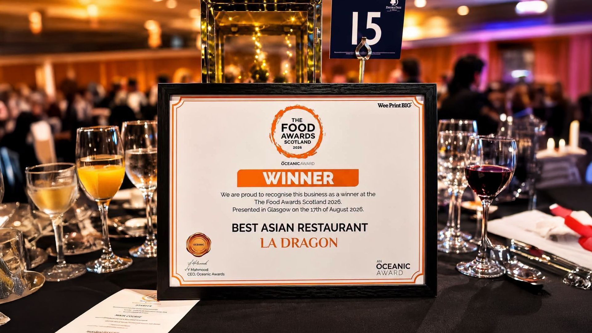 Best Asian restaurant Kilmarnock near Glasgow