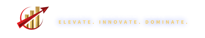 A logo for a company called elevate innovate dominate