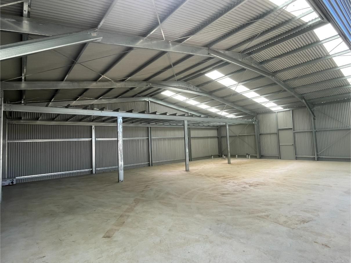 Interior View of a Large, Empty Metal Shed — Bridgey's Constructions in Nabiac, NSW