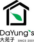 DaYung&rsquo;s logo with black house outline, green leaf, Chinese text, and &ldquo;SINCE 2001&rdquo;