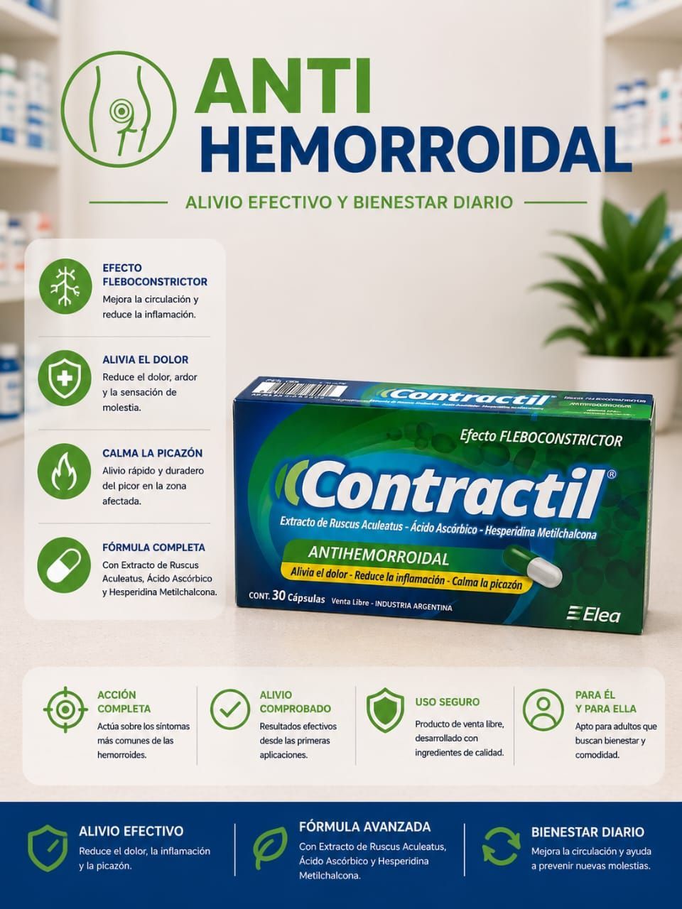 potente antihemorroidal en capsulas para un alivio duradero