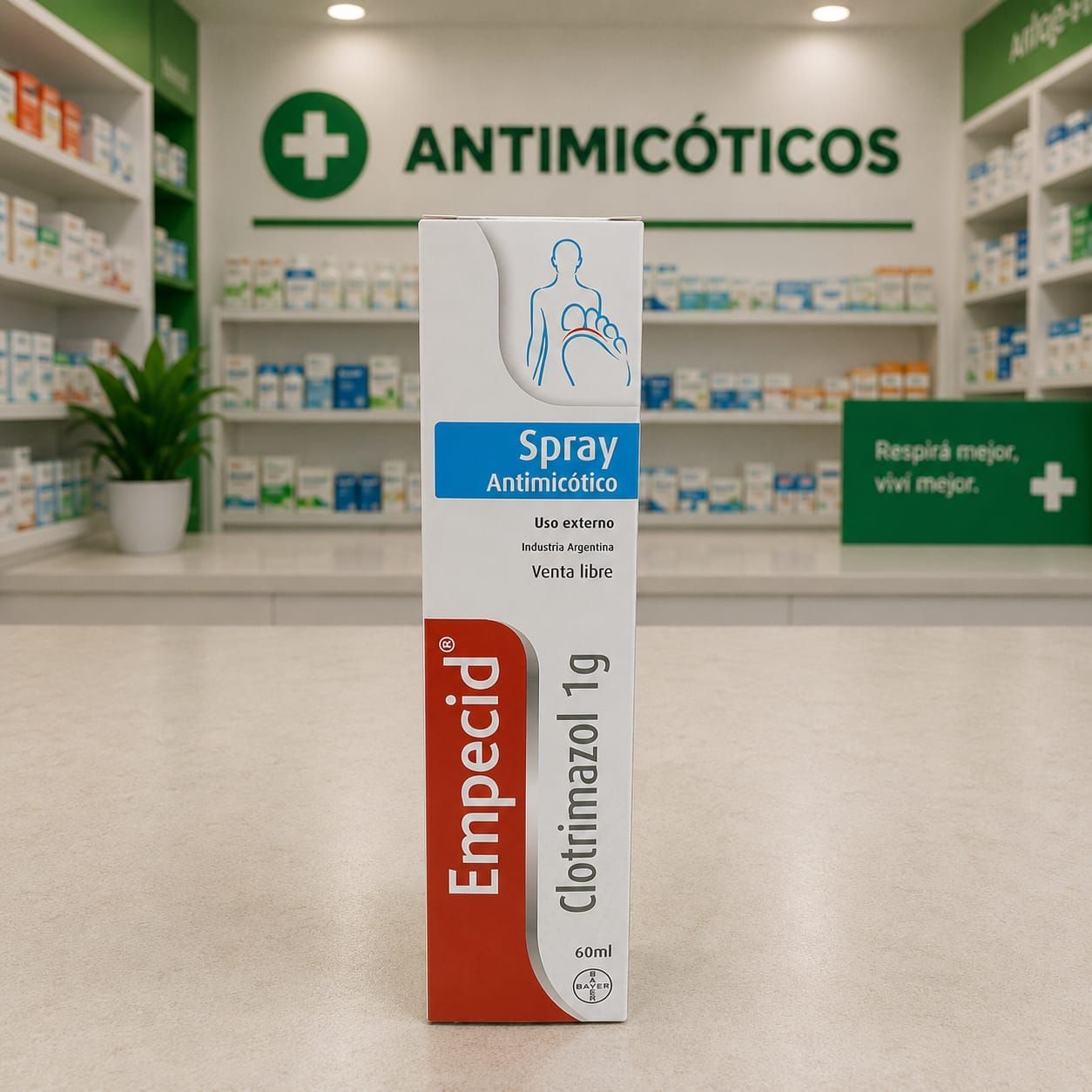 potente antimicotico con la facilidad de aplicacion del spray para uso externo