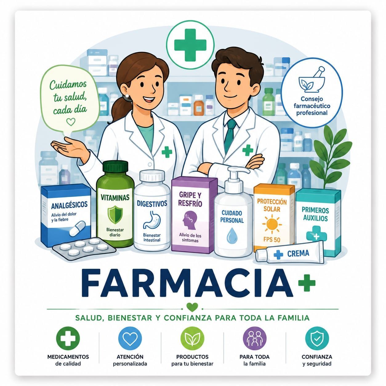 icono imagen que identifica a la seccion farmacia de la tienda con la mas amplia variedad de productos
