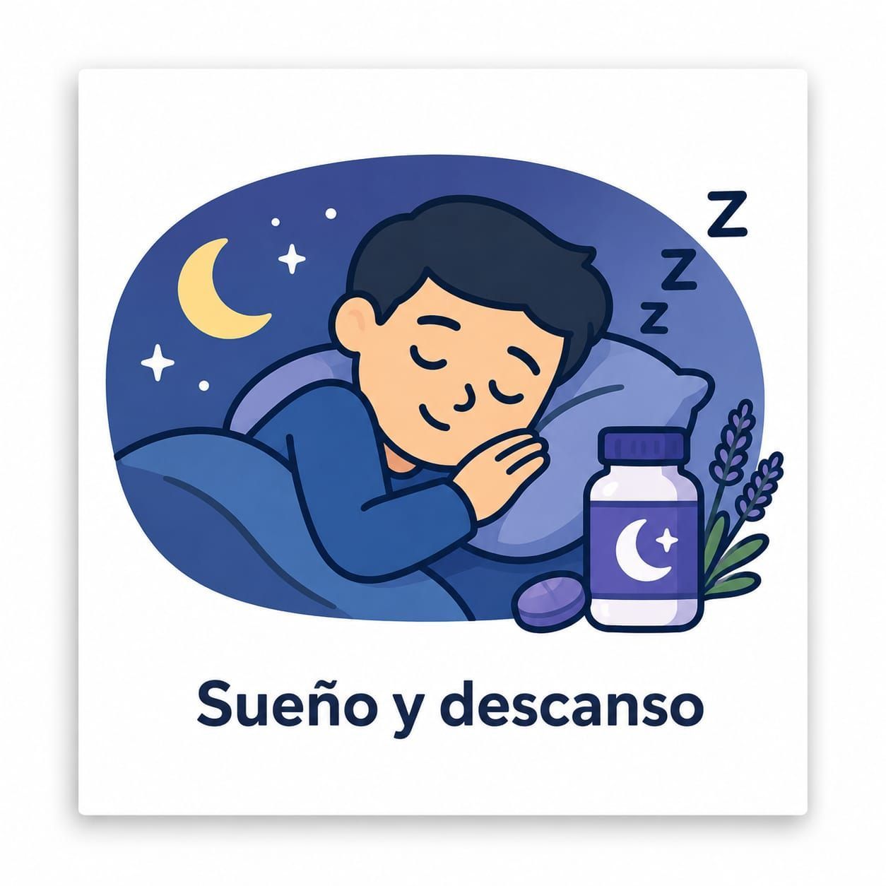 icono imagen que identifica la seccion de productos para mejorar el descanso y el sueño