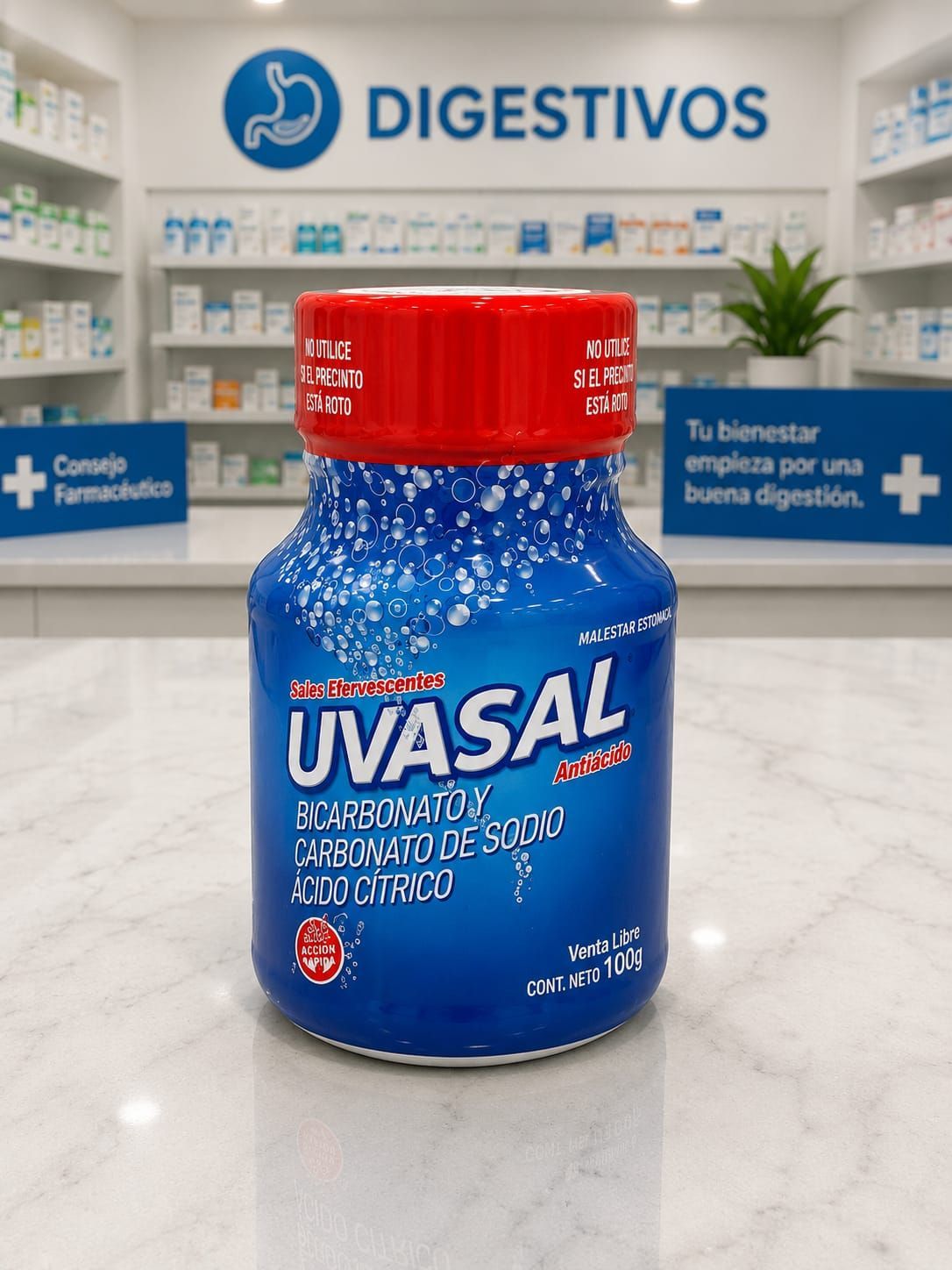 uvasal en frasco multi dosis efectivo para combatir la acidez estomacal