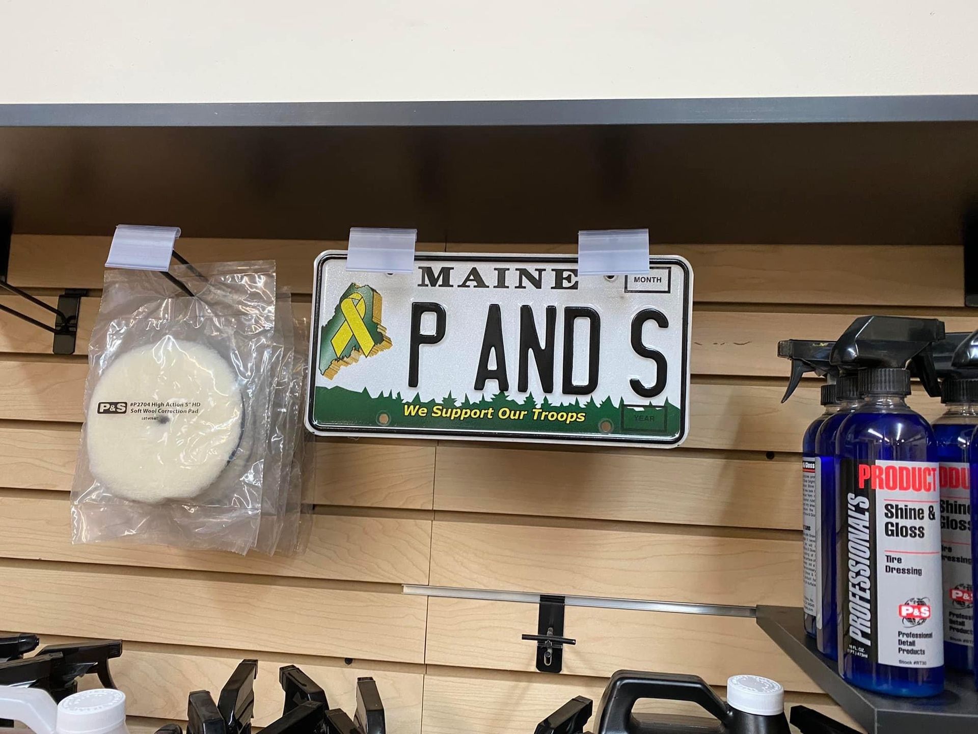 Maine license plate,