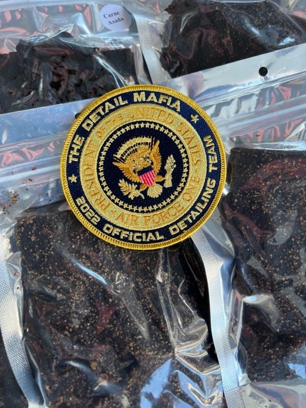 Beef jerky bags with a 