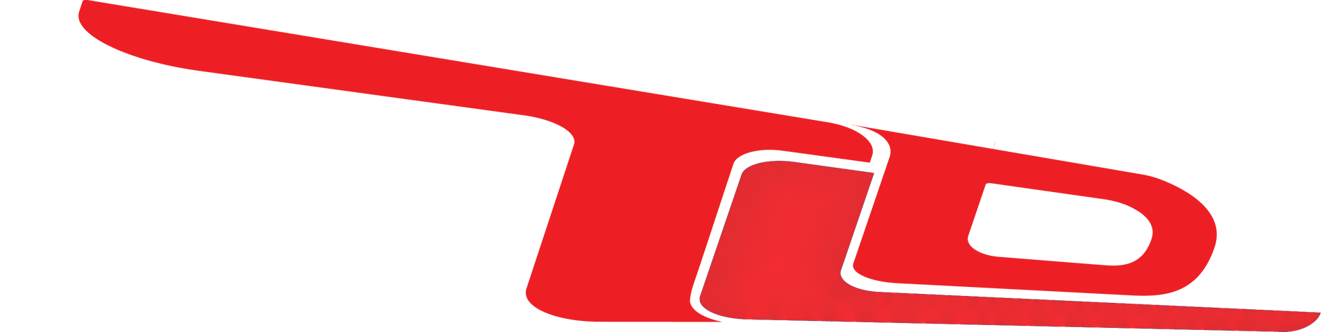 Red logo with white outline; possibly TDL initials.