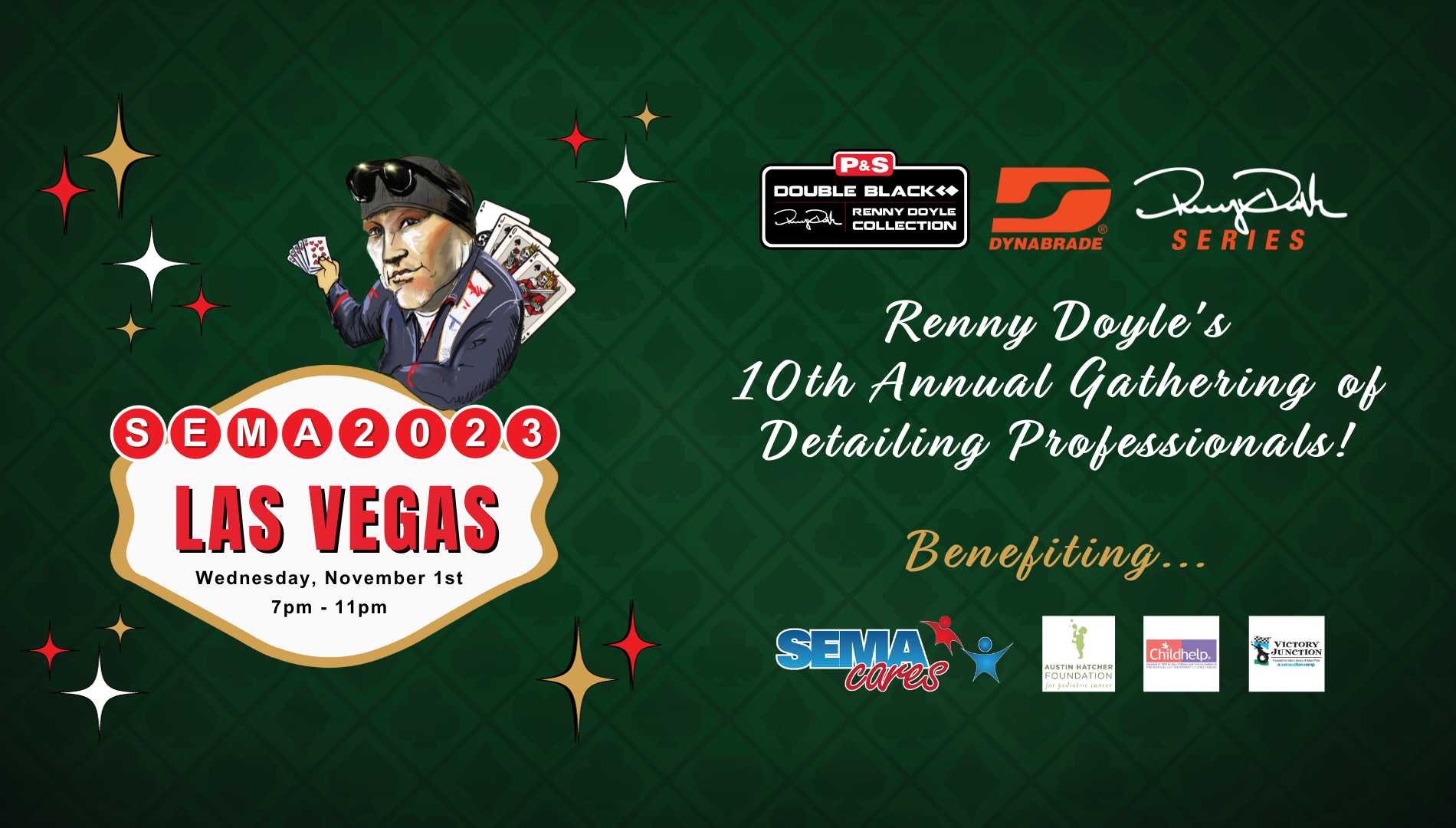 Poster for SEMA 2023 in Las Vegas,