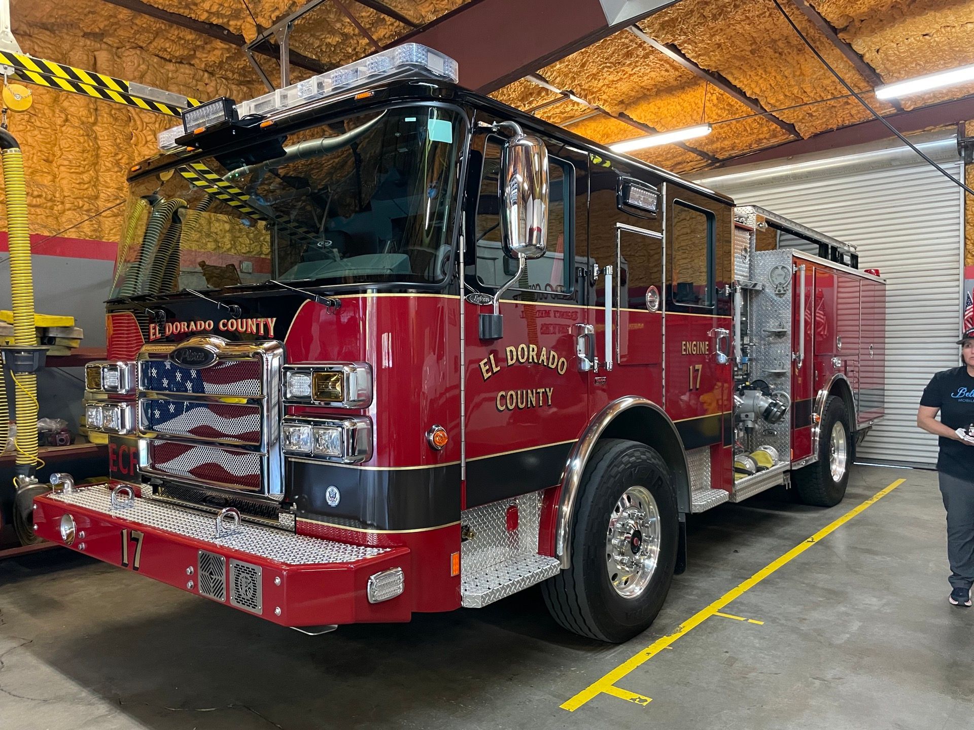 Red fire truck,