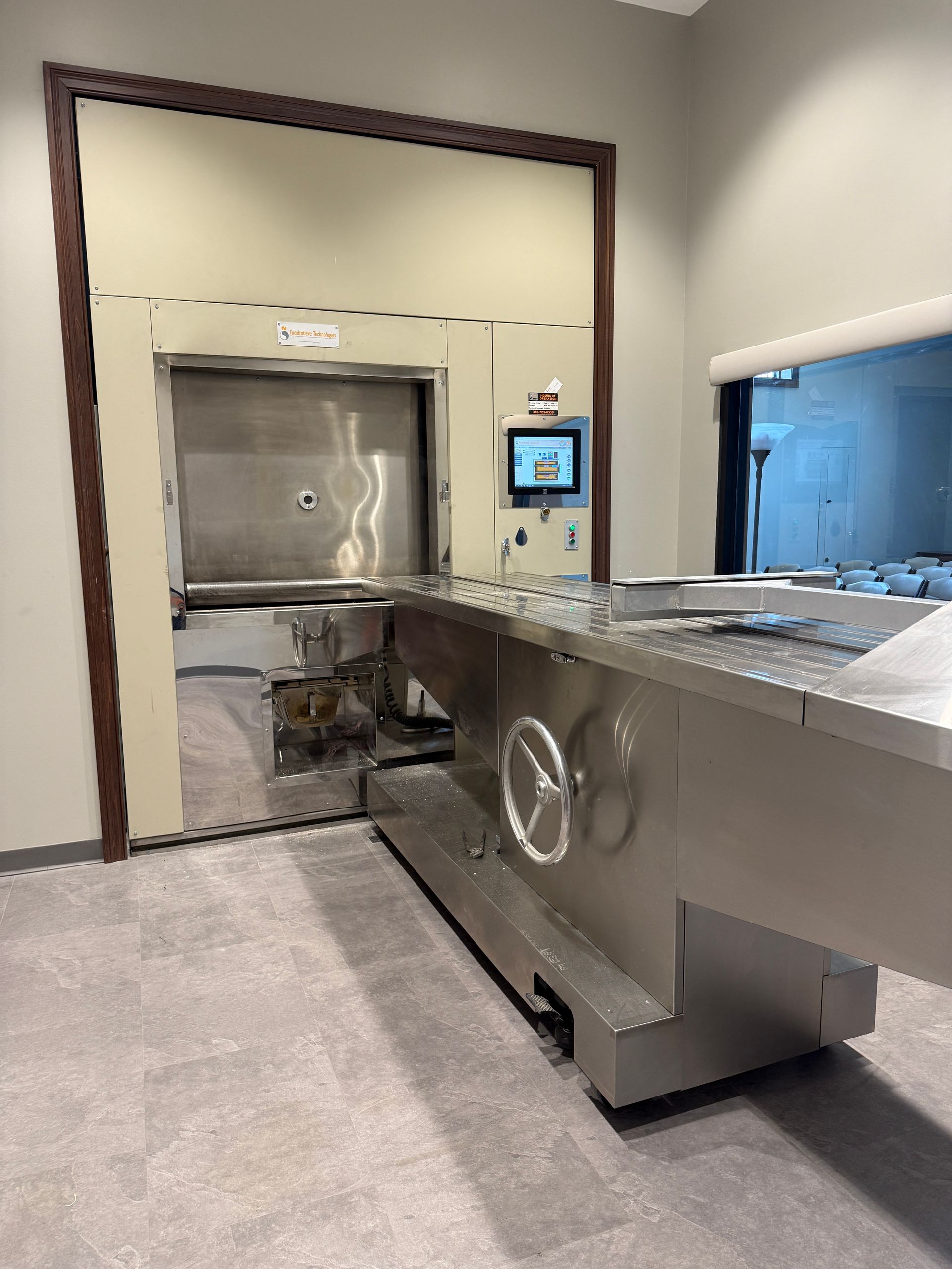 Crematory at the Waite Cremation Center in Brunswick, Ohio