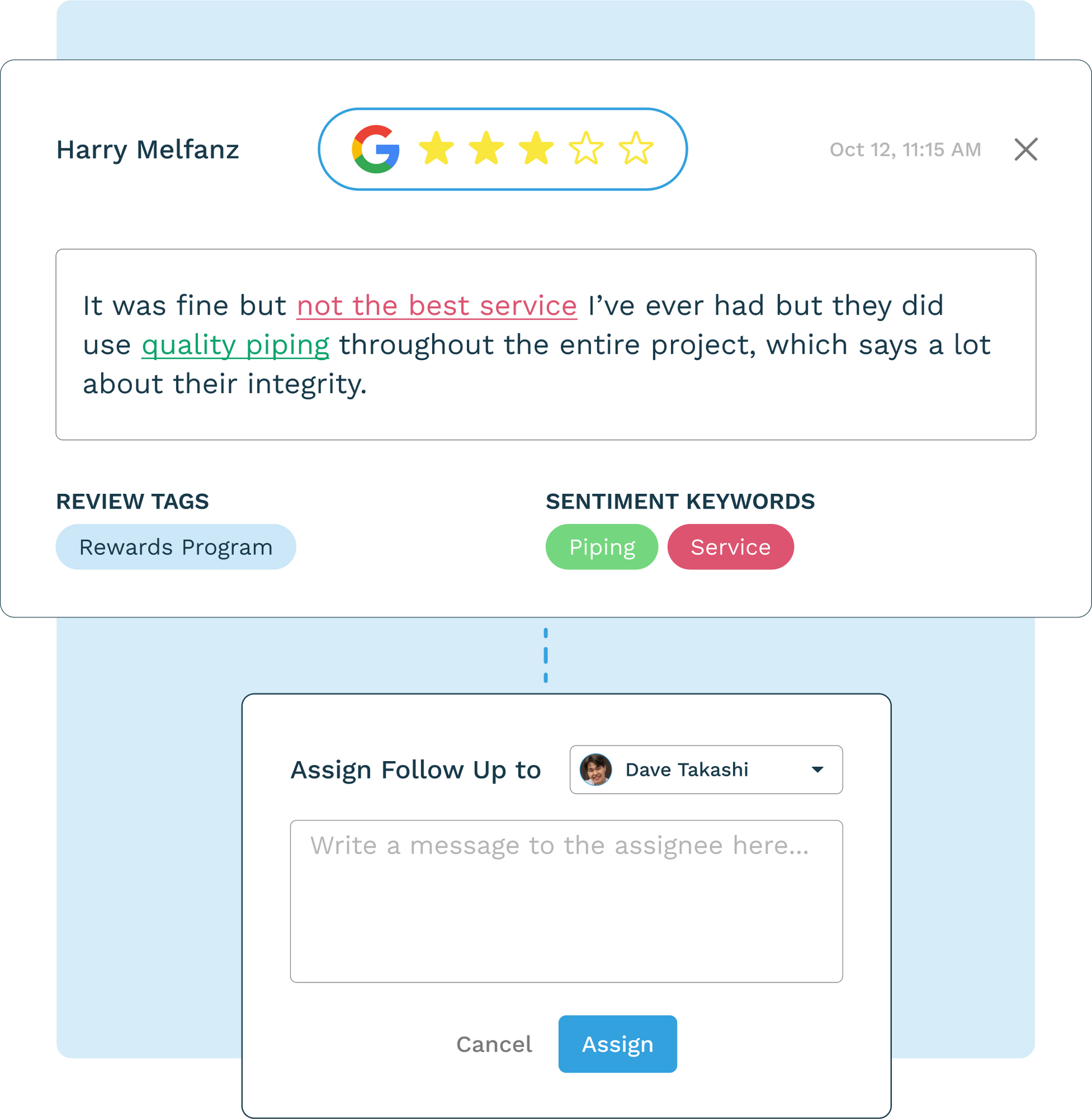 Online review software