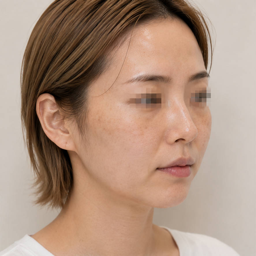 Patient before pico toning laser treatment at JRYN Seomyeon, Busan