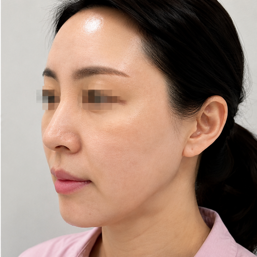 Same patient after rejuran healer at JRYN Busan