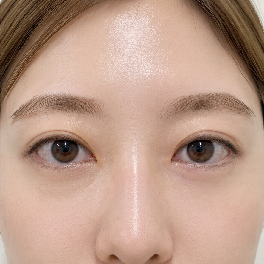 Same patient after rejuran eye at JRYN Busan
