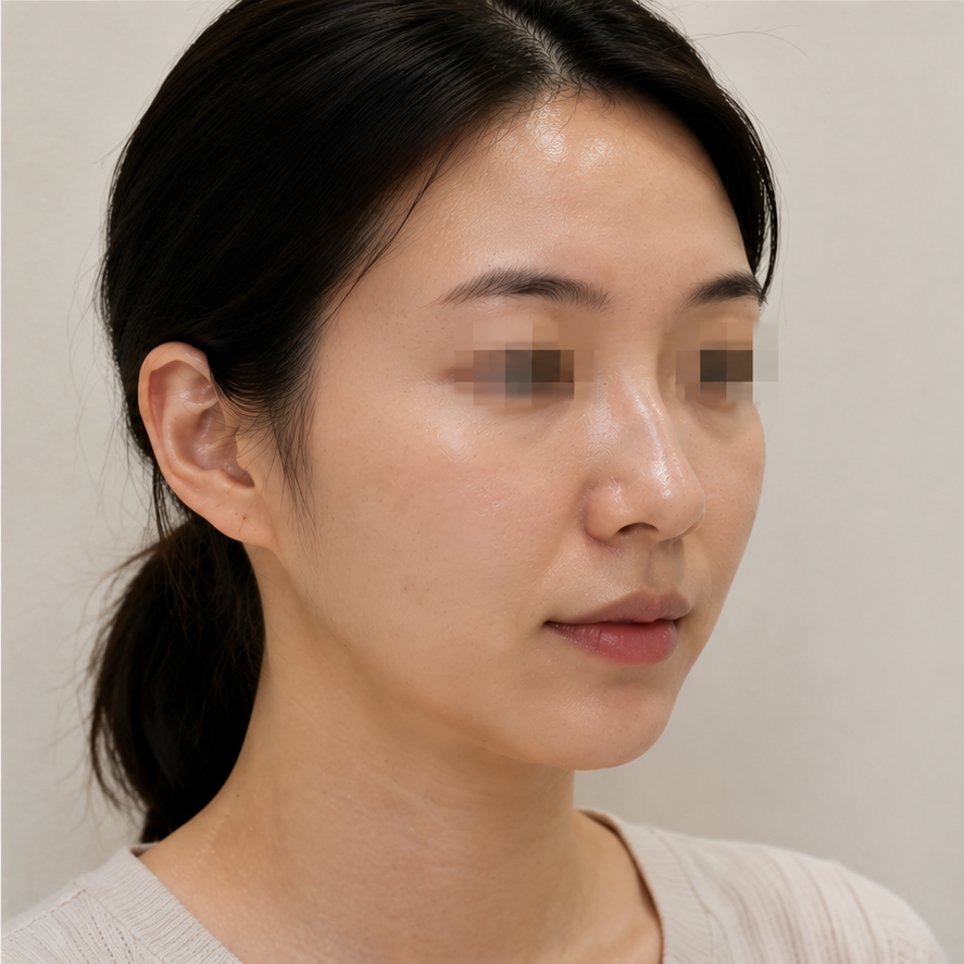 Same patient after skinvive by juvederm at JRYN Busan