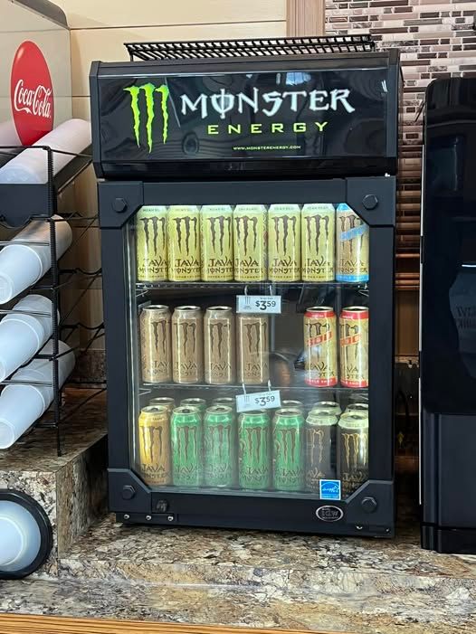 Monster Drink commercial Refrigerator repair – part of John’s Heating, Cooling, and Appliance Repair’s reliable Commercial Refrigeration Repair service for restaurants and commercial kitchens.