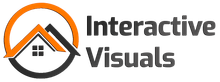 Logo with a house inside a circle;
