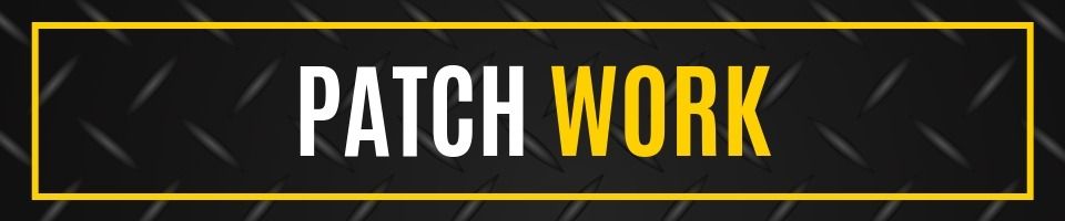 A horizontal rectangular black sign with a gold border featuring the words