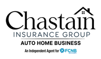 Get a fast quote on home, auto, business, and life insurance from our independent agency in Springfield, MO Chastain Insurance Group logo: Text and house graphic, advertising auto, home, and business insurance.