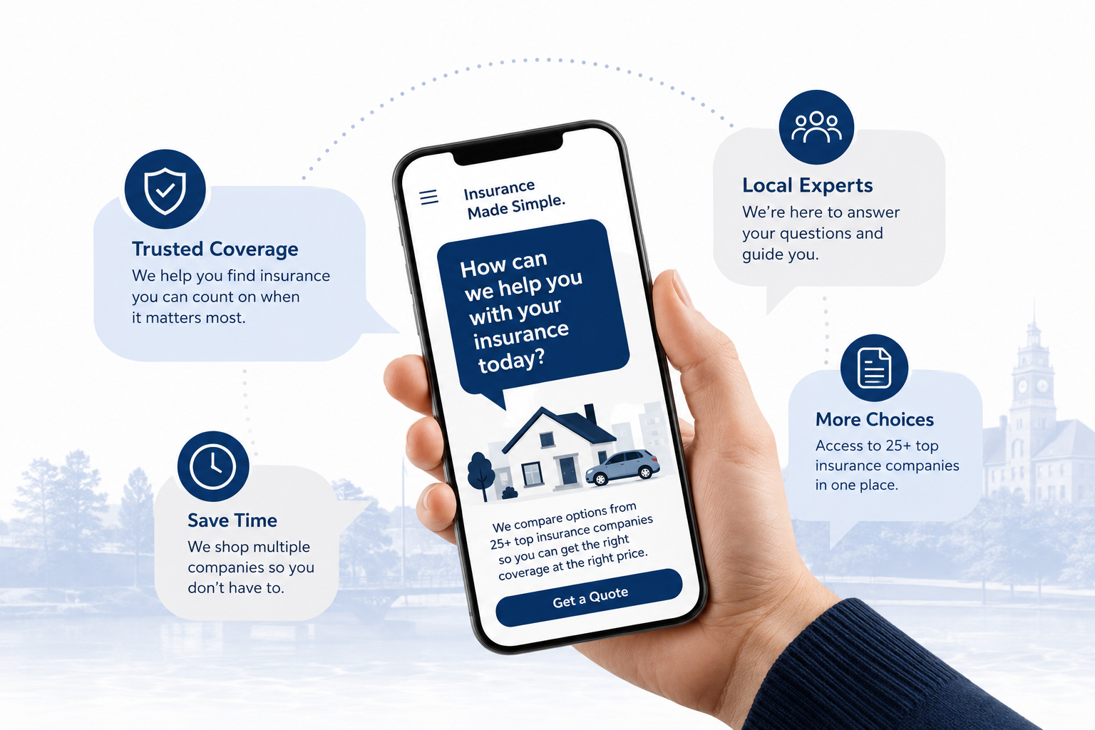 Chastain Insurance Group auto insurance comparison graphic for Springfield Missouri