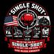 Single Shot LLC logo with red fist, US flag, service icons, and slogan for cleaning, lawn care, gutters, junk removal, painting