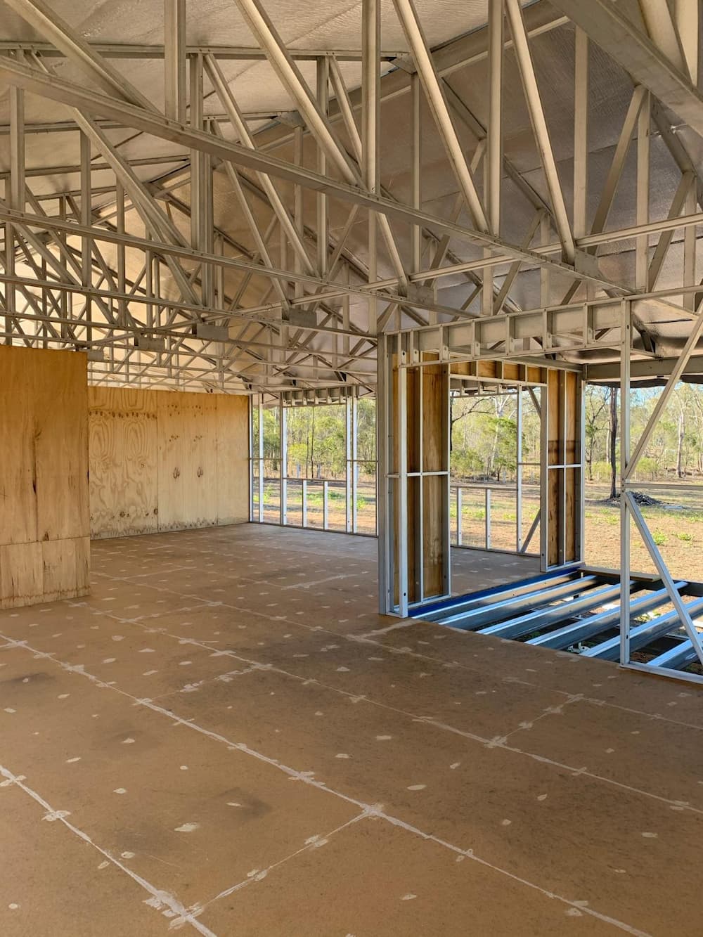 Home Being Built With Steel Frame - Homes And Sheds Australia Wide
