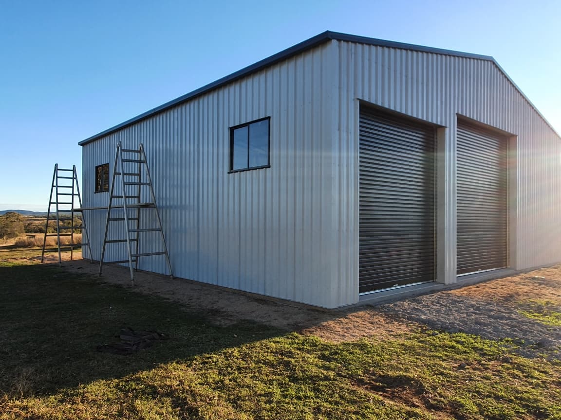 Shed With Multiple Roller Doors - Homes And Sheds Australia Wide