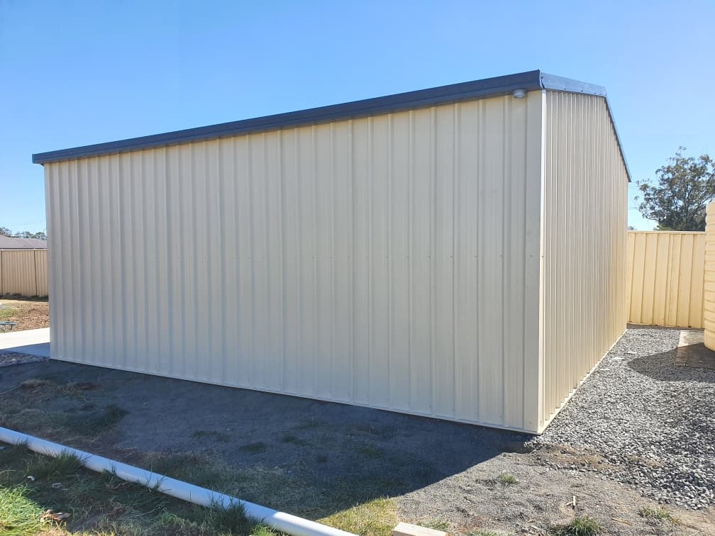 White Metal Shed - Homes And Sheds Australia Wide