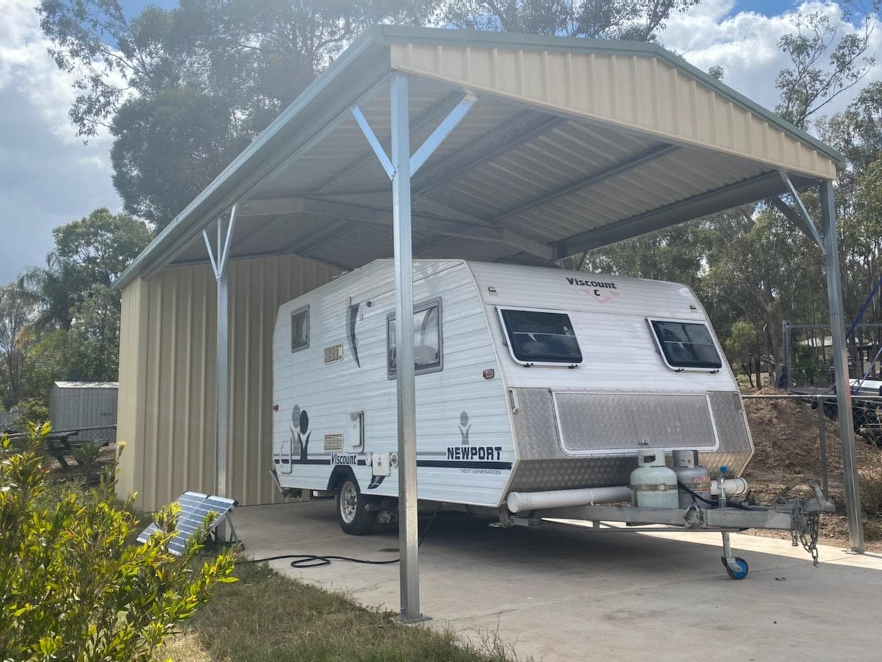 Caravan Carport - Sheds Australia Wide