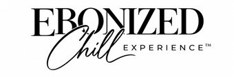EBONIZED Chill Experience logo in black and white, with stylized script text.