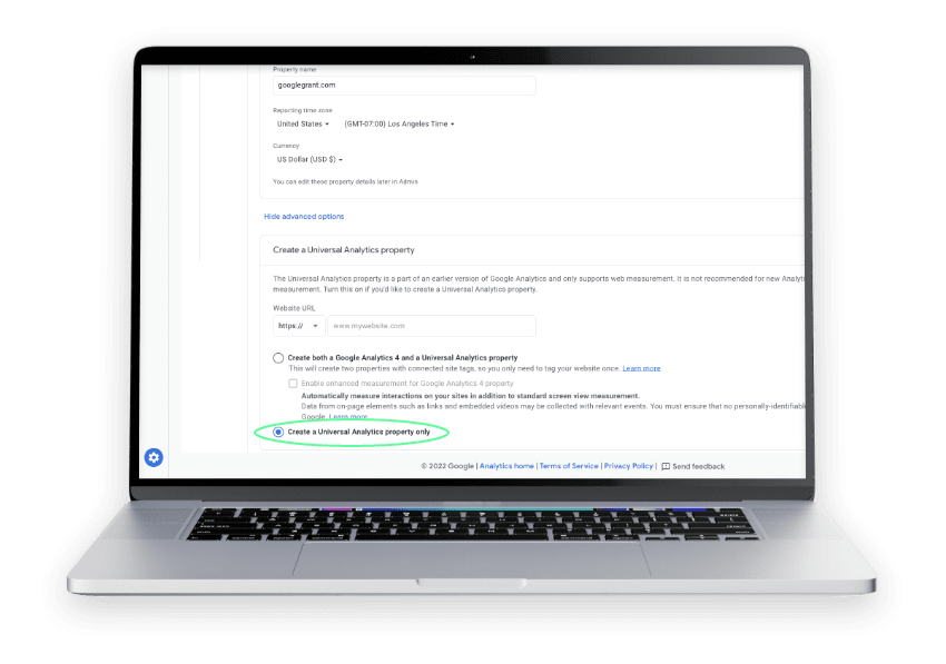 Guide To Google Analytics - Create An Account