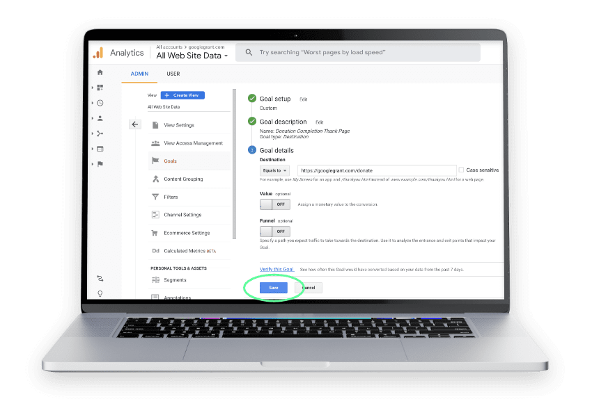 Guide To Google Analytics - Setup Google Analytics Goals
