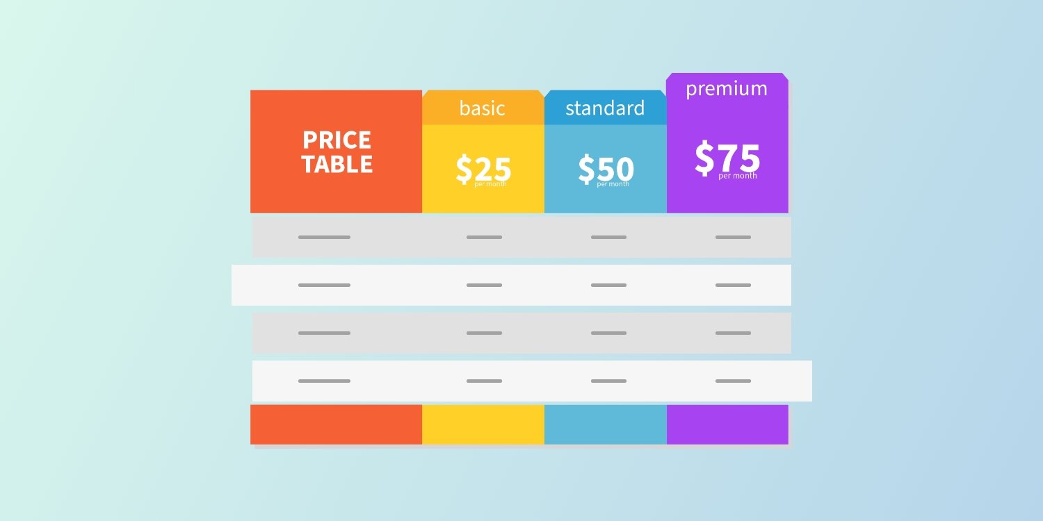 9 Tips for Creating Beautiful Website Tables