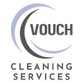 A logo for a company called Vouch cleaning services
