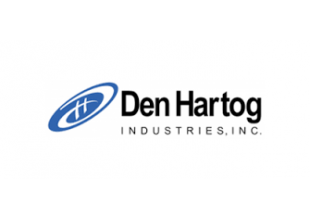 Den Hartog Industries, Inc. logo with blue oval icon and black text on white background