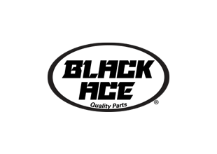 Black Ace Quality Parts logo in black text inside an oval outline