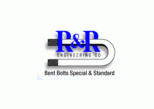 R&R Engineering Co. logo with blue and black text; “Bent Bolts Special & Standard” below.