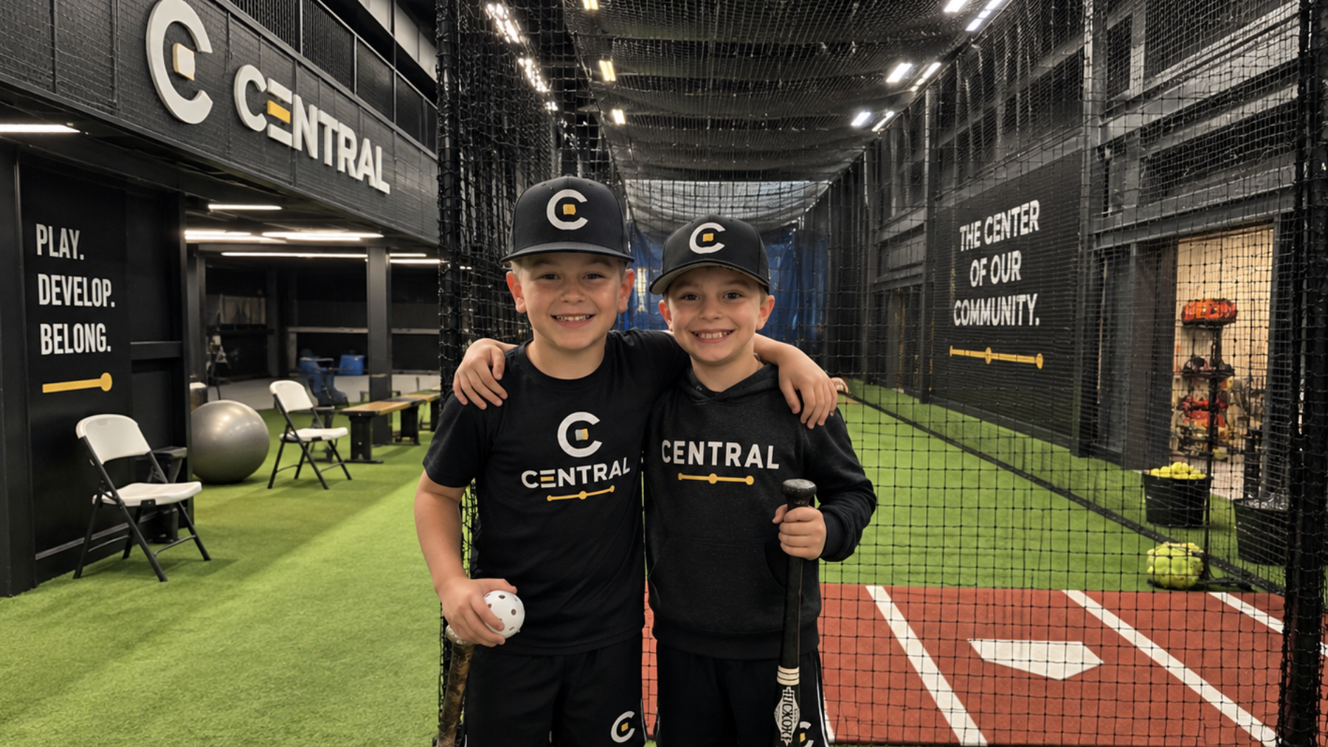 Families and coaches gathering at CENTRAL