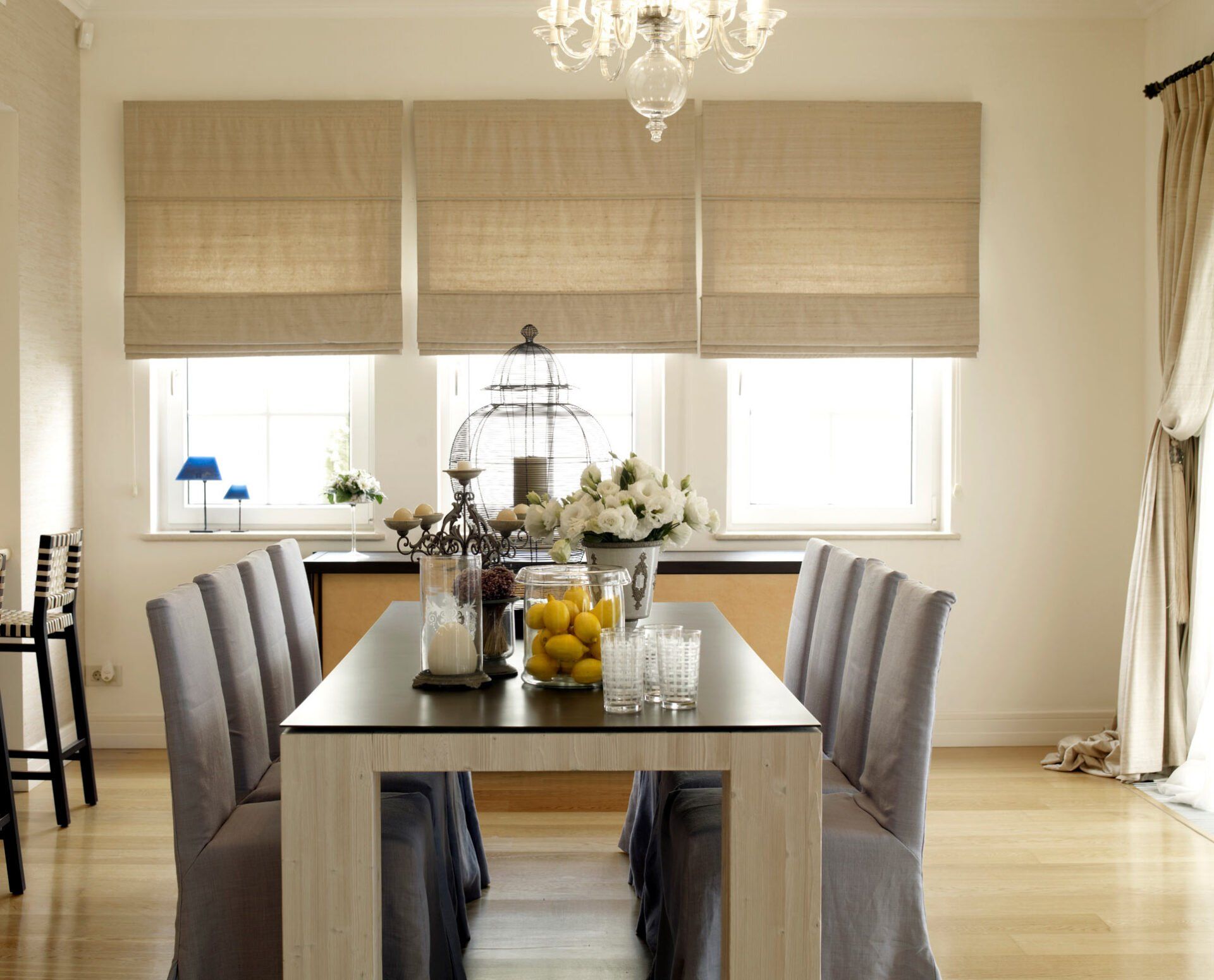 Dining room of a modern house — Beaverton, OR — Go Pro Blind Cleaning & Repair LLC