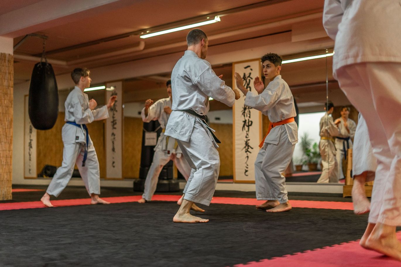 Partnerübung Kumite Karatetraining