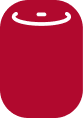 Red rounded-square app icon with a white smiling face near the top.