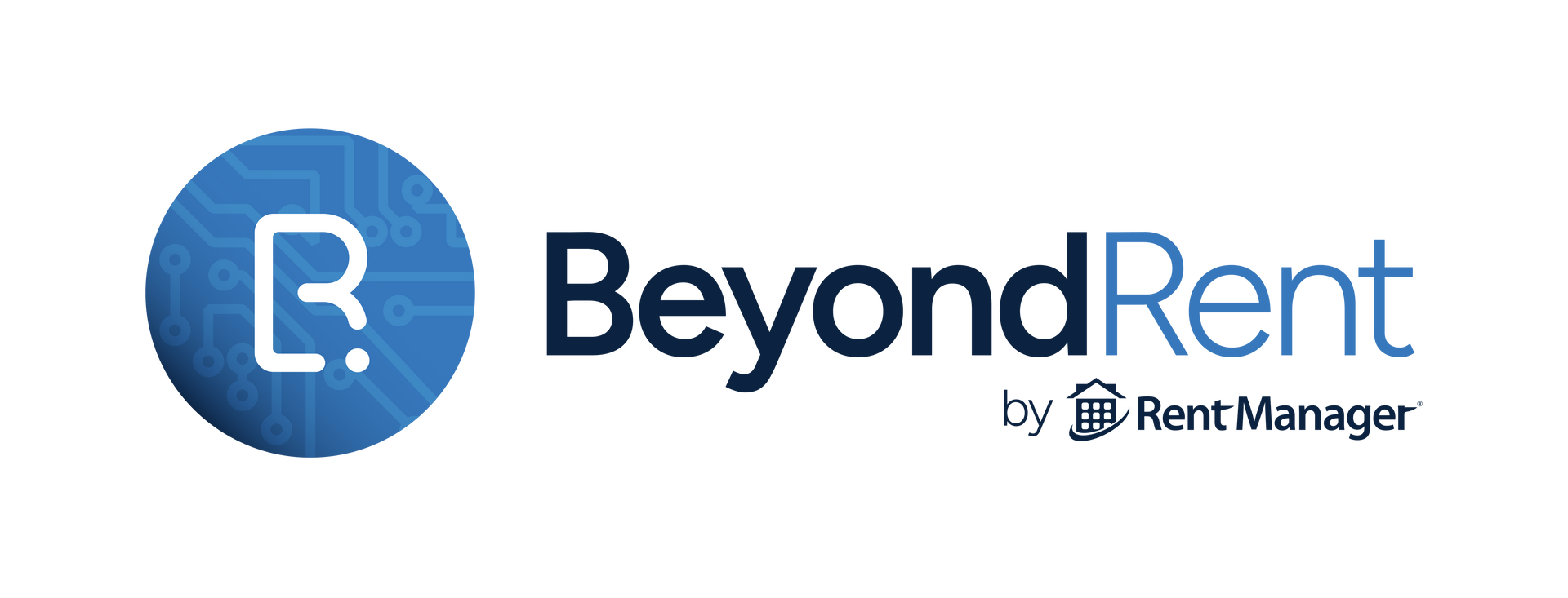 BeyondRent logo with blue circular icon and text “BeyondRent by Rent Manager”