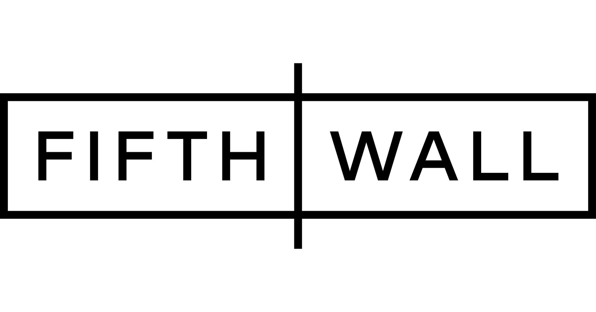 Fifth Wall logo in black text inside a rectangular frame with a vertical line through the center.