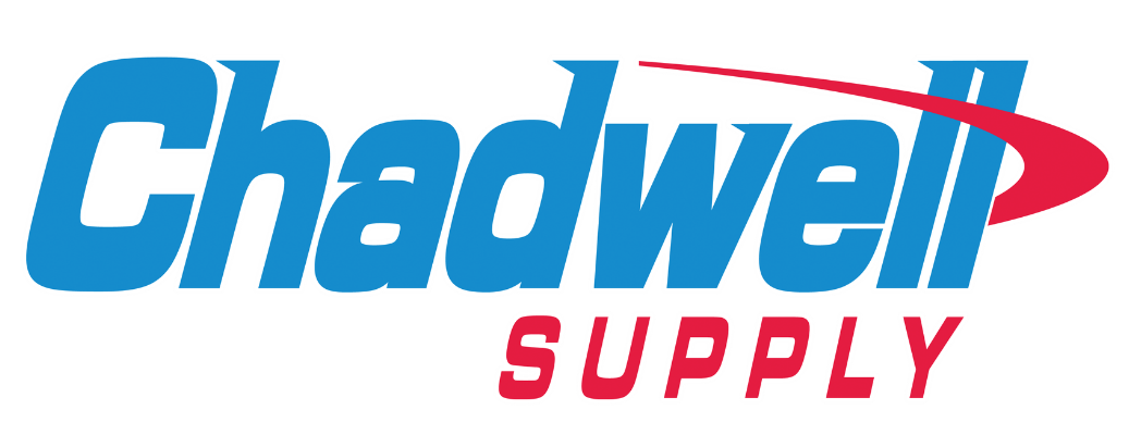 Chadwell Supply logo in blue and red text on a white background
