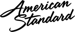 American Standard A black and white logo for american standard on a white background.