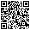 Black-and-white QR code centered on a white background